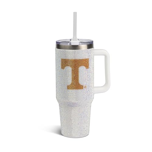 Image of The Memory Company Officially Licensed 40oz White Bling Game Day Tumbler, University of Tennessee