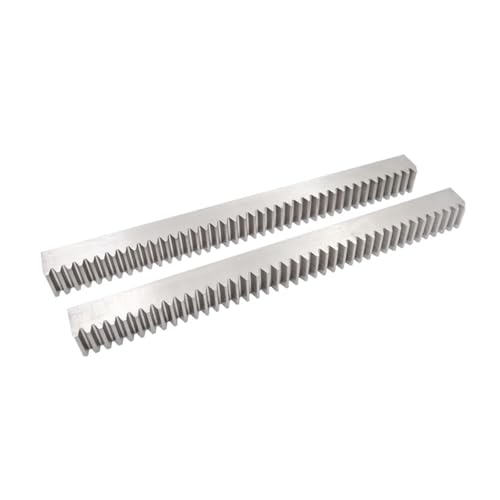 Spur Rack Steel High Precision 1/1.5/2/2.5/3 Module 2pcs Steel Straight Gear Rack Length 0.5m/1m/1.5m Mechanical Hardened Surface Drive Gear Rack(2.5M25x25-1m)