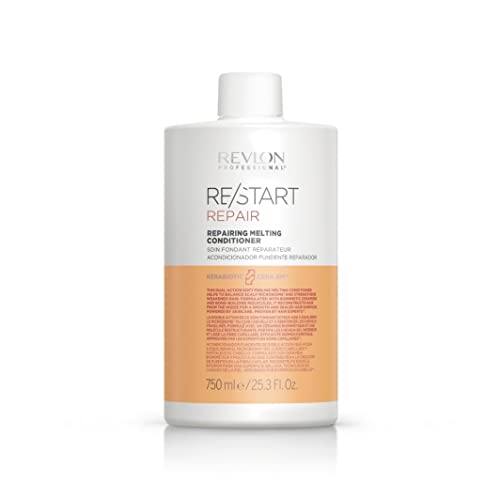 REVLON PROFESSIONAL RESTART REPAIR Acondicionador Fundente Reparador, acondicionador para el cabello fino, prevención de puntas abiertas, fortalece el cabello dañado, 750ml