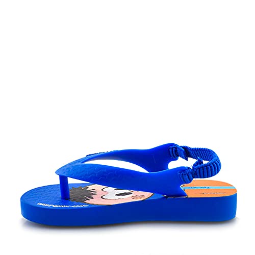 Chinelo Turma da Mônica, Ipanema Kids, Bebê Unissex, Azul/Azul/Laranja, 23/24