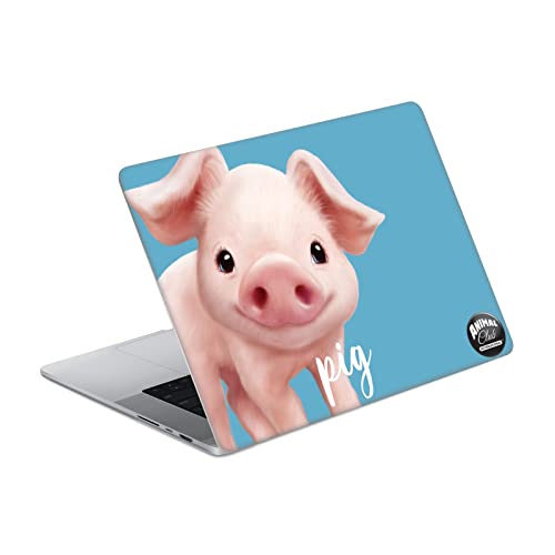 Autocollant Peau MacBook Pro 16 A2485 Animal Club International Visages Porc