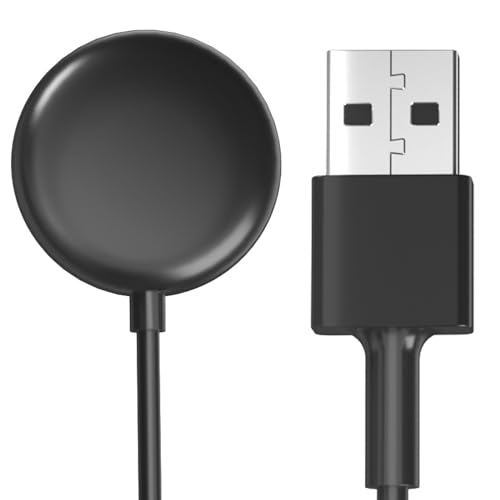 QHBAMD Charger Compatible for Google Pixel Watch, Replacement USB-A Charging Smartwatch Cable 3.3ft/1M (Black)