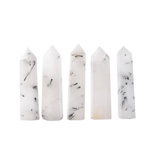 YOUNAIERZX Natural Tourmalinated Quartz...