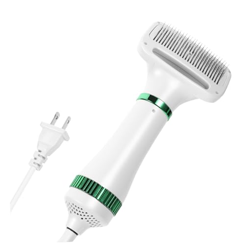 ifundom Pet Grooming Hair Dryer Brush with Adjustable Temperature Settings for Cats and Dogs Ergonomic Design Safe Material Low Noise Operation for Pet Owners