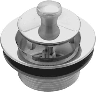 Twist and Close Bath Drain - PVD Polished Brass