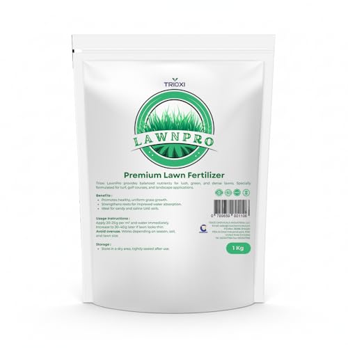 Trioxi LawnPro 1 Kg | 100% Organic Lawn Booster & Garden Fertilizer | Long-Lasting Balanced Feed for Lush Green Grass | Helps Create Thicker Greener & Durable Lawns