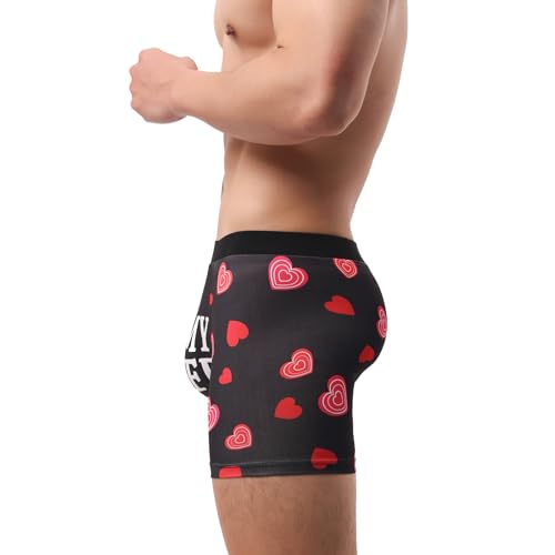 Evankin Men Funny Heart Boxer Briefs, Sexy Fun Novelty Underwear, Comfort Breathable Soft Underpants Shorts3