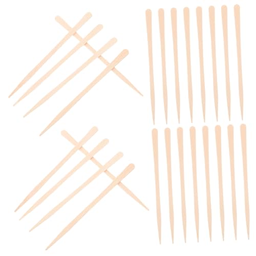 OSOLADY Hair Removal Wax Sticks 100pcs Wood Applicators Smooth Surface Safe Easy to Use