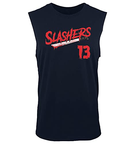 Haase Unlimited Slashers Voorhees 13 Jersey - Horror Movie Friday Men's Sleeveless Shirt