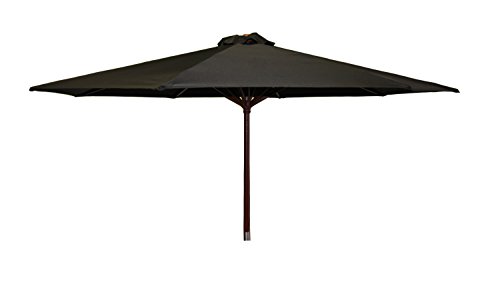 DestinationGear parasol marché bois noir 9 pieds