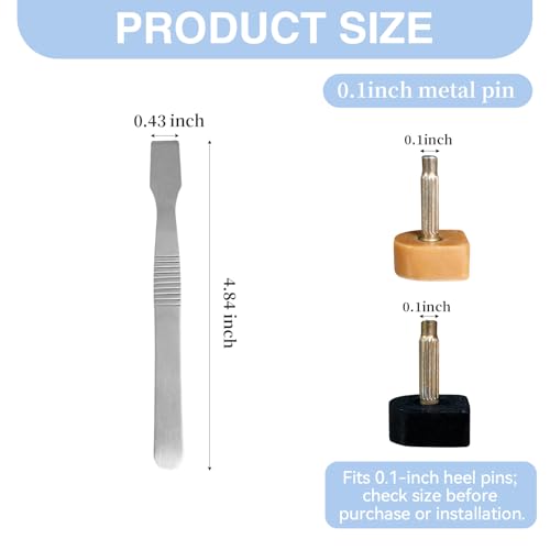 Image of MHBH High Heel Replacement Tips, Shoe Heel Repair - 20 Pairs of Heel Caps Shoe Heel Repair Kit for Women's Shoes, 5 sizes