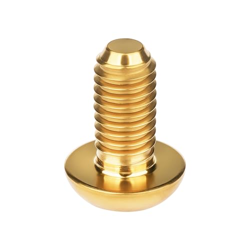 Image of Titanium Bolt M3 8 10 12 15mm Allen Key Head Screws for Bicycle Pack of 4 (Gold, M3x10mm)