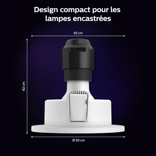 Philips Hue Xamento Spot Encastrable Led Aluminium - vue 5