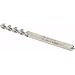 Hertel Spiral Flute Tap, #6-32, UNC, 2 Flute, Bottoming Chamfer, 2B Class of Fit, High-Speed Steel, Bright/Uncoated Finish, 2