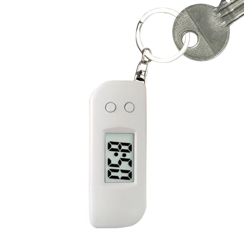 Tioheam Llavero de reloj de bolsillo | Llavero de reloj de bolsillo que brilla en la oscuridad con pantalla LED para viajes, llavero de reloj electrónico para hombres, mujeres, adolescentes, niños
