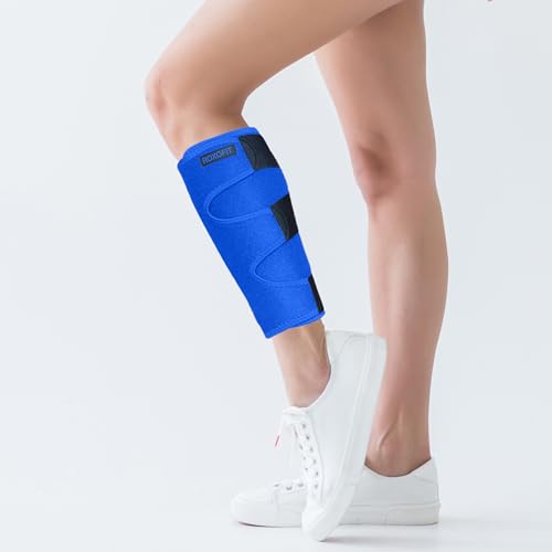Calf Brace for Torn Calf Muscle and Shin Splint Relief - Calf Compression Sleeve for Lower Leg Injury, Strain, Tear - Neoprene Runners Splints Wrap for Men and Women - Image 3