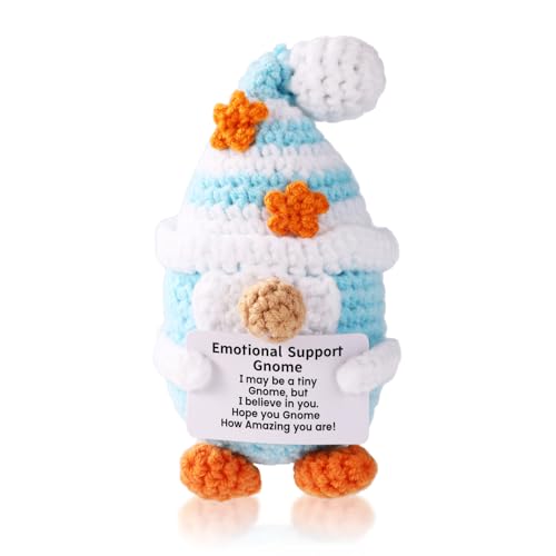 TOYMIS Gnome Crochet, Cute Emotional Knitted Gnome...