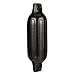 Seachoice Twin Eye Ribbed Boat Fender, Black, 1/2 in. Eye, Ideal for 10-20 Ft. Boats