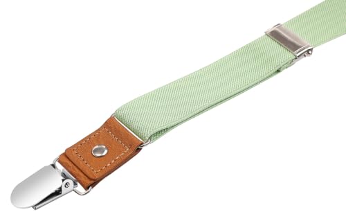 Men's Boy's Suspenders and Bow Tie Set Elastic Y Back with Metal Clips4