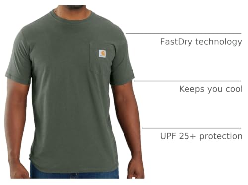 Image of Carhartt Men's Force Relaxed Fit Midweight Short-Sleeve Pocket T-Shirt