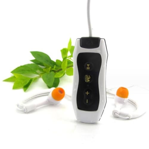 Reproductor de música MP3 con sonido, IP68, radio FM, recargable por USB 2.0, diseño de clip, diadema para natación, buceo, correr, deportes