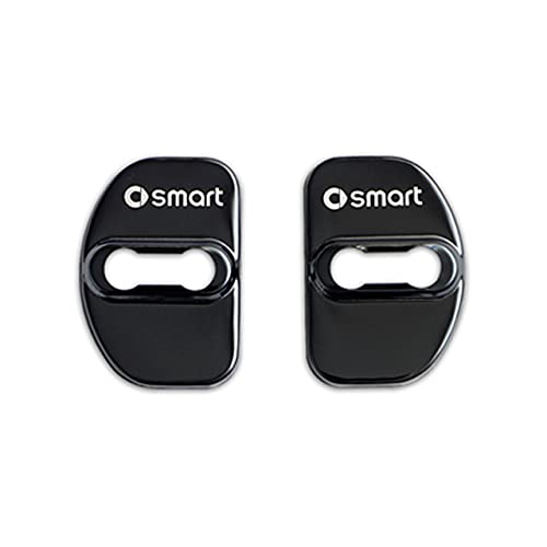 BRALEM 2 Pezzi Auto Coperchio Serratura Portiera per Smart 453 451 450 Fortwo Forfour, Antiruggine Anti Corrosivo Copri Serrature Portiere Coperture Protettive Accessori Protezione Interni
