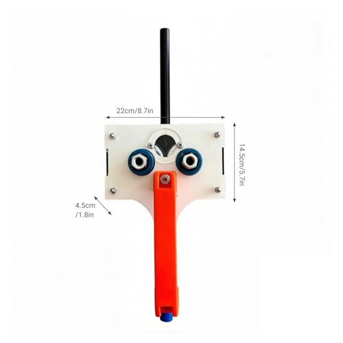 Extractor de cables pasacables con mango ergonómico naranja para pared 4