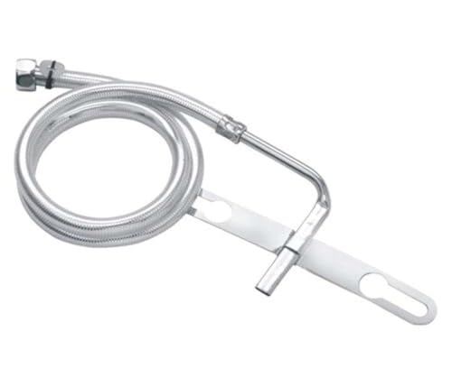 Image of SBD Toilet Jet Bidget Hands-Free Spray with 1.5 m Heavy PVC Hose (Silver, Large)