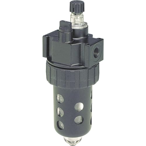 Parker Hannifin 06L32BE Series 06L Prep-Air II Zinc Compact Mist Lubricator with Fill Plug, Polycarbonate Bowl/Metal Guard/No Drain, 1/2