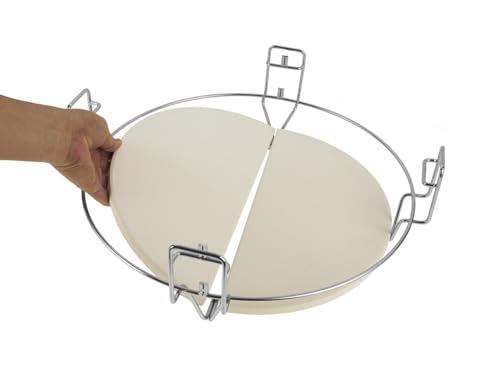 Image of SafBbcue Cooking System for Large Big Green Egg, Kamado Joe Classic Grill Accessories, Large BGE, Large Grill Dome, Pit Boss, Coyote The Asado Cooker Grill Replacement Parts and Other Kamado Grills
