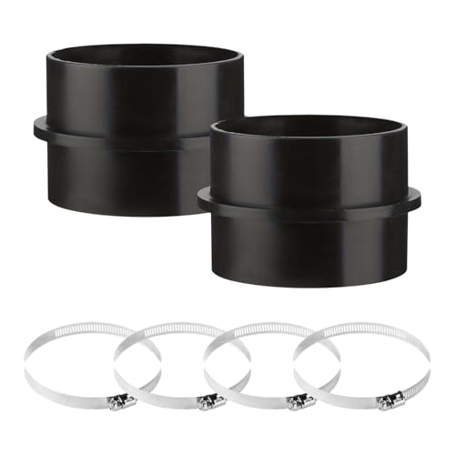 LNGJIN Pack of 2 Connectors Round Duct Pipe 75 mm Connector Round Duct Pipe Air Park Heating Connection Pipe Connector for Eberspacher, Exhaust Hose Connector Round, Pipe Connector for Webasto Heating