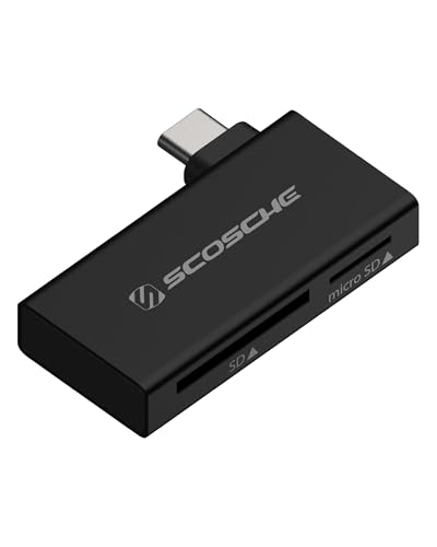 Scosche MCRA2 Dual Slot Memory Card Adapter for SD/Micro SD, SDHC, SDXC and RS-MMC Cards, 2-in...