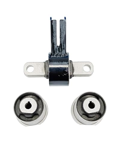 WayJun 52114354AA+52089516AB Front Differential Mount Set (1 Front Axle Mount + 2 Front Axle Bushing) Compatible with 2005 2006 2007 2008 2009 2010 Grand Cherokee, 2006 2007 2008 2009 2010 Commander