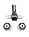 WayJun Front Differential Mount Set (1 Front Axle Mount + 2 Front Axle Bushing) for 2005-2010 Jeep Grand Cherokee Commander Replace 52114354AA 52089516AB