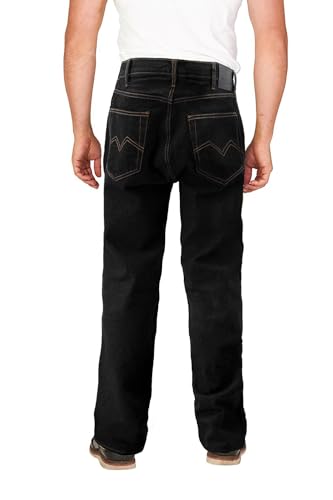 Men's Premium Cotton Work Jeans Casual Straight Leg Denim Pants2