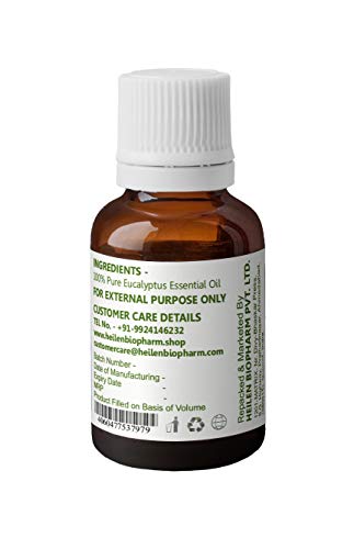 Image of Heilen Biopharm Eucalyptus Essential Oil - 50 mL Bottle Pack of 1,For Joint Health Improvement