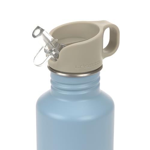 LÄSSIG Kinder Trinkflasche Edelstahl 500 ml Pattern Party Blue – Ansicht 2
