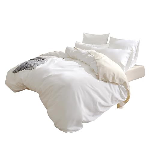 Sonive Bettwäsche 135x200 Kissenbezügen 50x80, Bettbezüge 135 x 200cm 100% Bio Baumwolle, ÖkoTex Zertifiziert mit Eckbändchen Weich und...