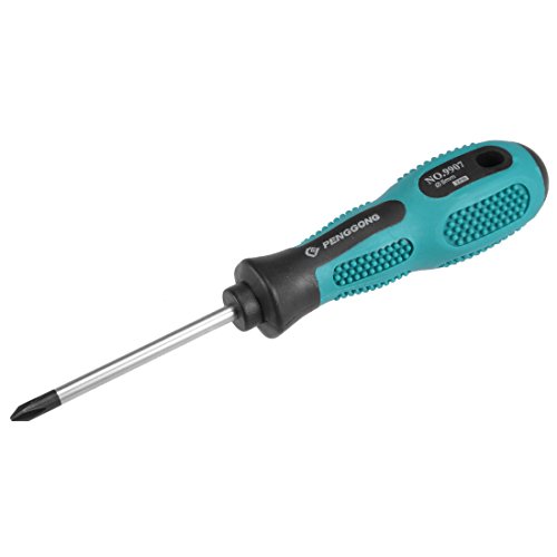 Image of uxcell #1 Phillips Screwdriver 3 Inch Round Shaft Non Slip Comfortable Handle