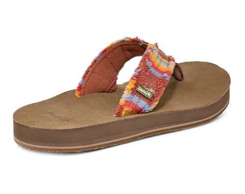 Image of Sanuk Mens Fraid Not | Flip Flops for Men | Mens Sandals | Beach Sandals | Supportive & Lightweight | Comfort Footbed