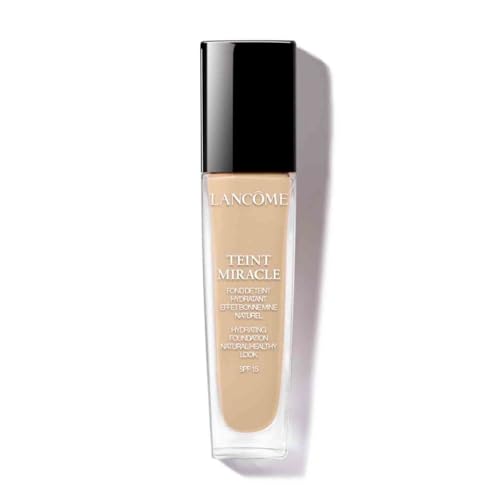 Lancôme Teint Miracle Foundation, Luminous Satin Finish, Liquid Foundation, Enriched with Hyaluronic Acid & Moringa Extract, Lightweight and Breathable Finish, SPF 15, Shade: 03 Beige Diaphane, 30ml