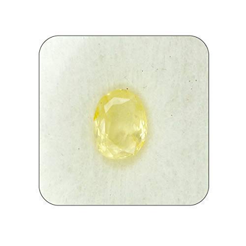 kirti sales GEMS Natural AA++ Quality Pukhraj yellow Sapphire 6.25 Ratti / 5.70 Carat Certified Original Loose Gemstone Unheated and Untreated-picture-23