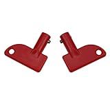 AIVWUMOT Spare Mini Red Key 2 PCS for Battery Disconnect Isolator Power Kill Switch Fit for Marine Car Boat RV ATV Auto Truck
