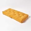 HOMESCAPES Coussin Rehausseur Canapé 2 Places 100x48x10 Cm - Coton Gris Ardoise - Soutien Dos Genoux Confort Assise