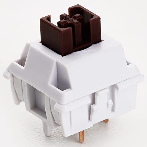 Image of MELETRIX WS Brown Mechanical Keyboard Switches, 5 Pin Pre Lubed Tactile Switches for Mechanical Gaming Keyboard (35pcs)