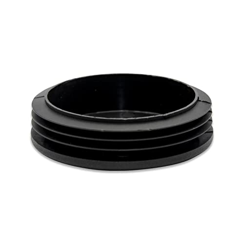 Image of Flyshop Plastic Hole Plug Round Tubing End Cap, Black, 74mm 2-7 /8 inch | 8 Pack, Chair Glide Inserts