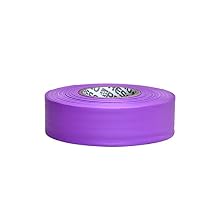 PRESCO Taffeta Roll Flagging Tape [2.5 mils Thick] 1-3/16 in. x 300 ft. Purple [Non-Adhesive]