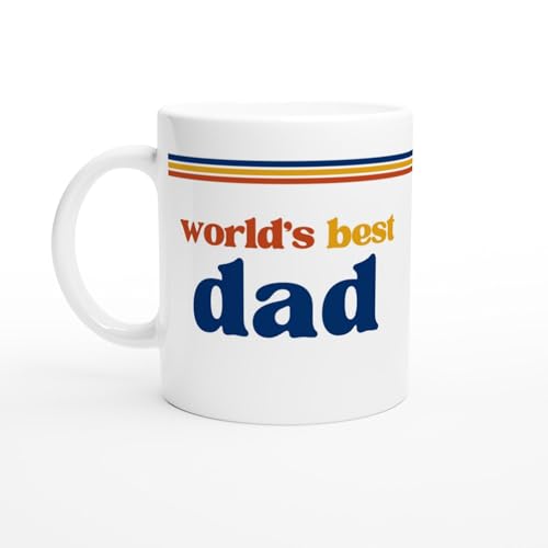 Taza de cerámica blanca 11oz con diseño Retro miniatura 2