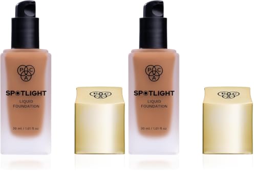 Image of PAC Spotlight Liquid Foundation 12 Malted Milkshake | Full Coverage Longlasting Waterproof Formula (Pack of 2)