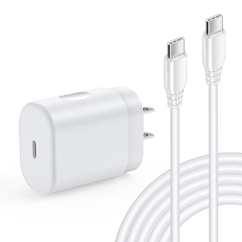 Samsung S24 Fast Charger Type C Block 25W USB C Super Fast Charging Type C Charger Cord 6FT Android Phone Charger for Samsung Galaxy A15 5G/A55/A54/A35/A14/A25/S24 Ultra/S23/S22/S21/S20/S10/Pixel 8a/8